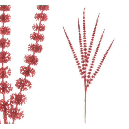 Branch Glitter Red
