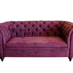 Canapea 2 locuri fixa Chesterfield 1