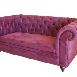 Canapea 2 locuri fixa Chesterfield 1