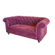 Canapea 2 locuri fixa Chesterfield 1