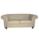 Canapea 2 locuri fixa Chesterfield 