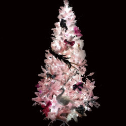 Brad artificial Glamour cu decoratiuni