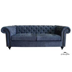 Canapea 2 locuri fixa Chesterfield 