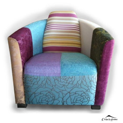 Fotoliu cu tapiterie de stofa Brandon