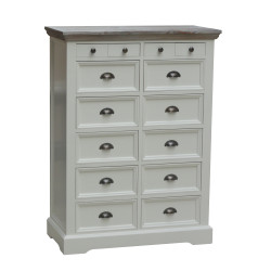 Comoda din lemn masiv de rasinos, Fleur, 88cm