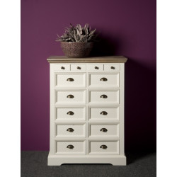 Comoda din lemn masiv de rasinos, Fleur, 88cm