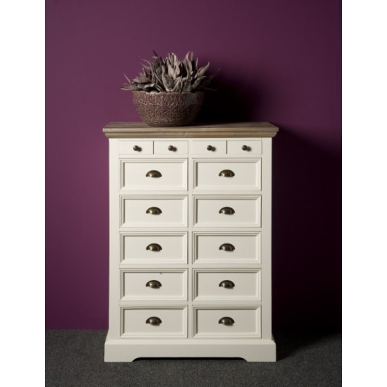 Comoda din lemn masiv de rasinos, Fleur, 88cm