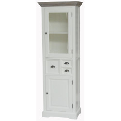 Vitrina din lemn masiv de rasinos, Fleur, 66cm