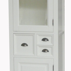 Vitrina din lemn masiv de rasinos, Fleur, 66cm