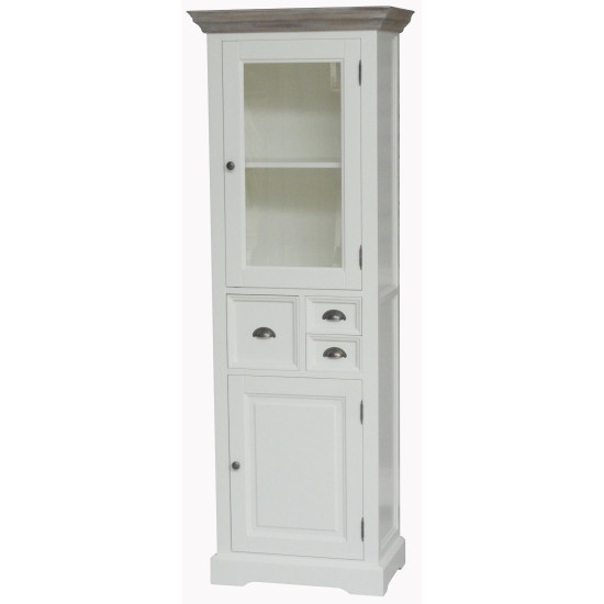 Vitrina din lemn masiv de rasinos, Fleur, 66cm