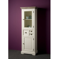 Vitrina din lemn masiv de rasinos, Fleur, 66cm