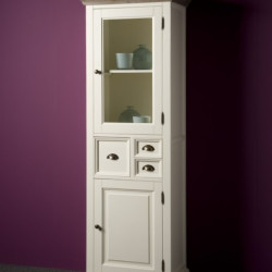 Vitrina din lemn masiv de rasinos, Fleur, 66cm