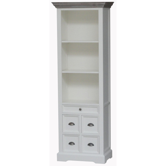 Etajera din lemn masiv de rasinos, Fleur, 66cm