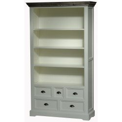 Biblioteca din lemn de rasinos, Fleur, 111cm 