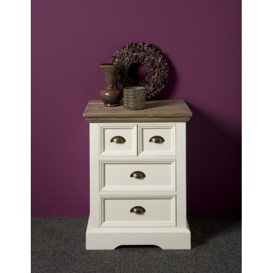 Comoda cu sertare din lemn masiv de rasinos, Fleur, 56cm