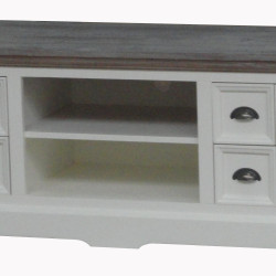 Comoda TV din lemn masiv de rasinos, Fleur, 220 cm