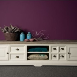 Comoda TV din lemn masiv de rasinos, Fleur, 220 cm