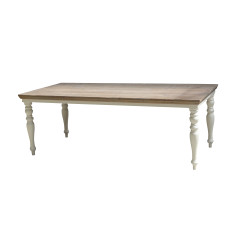 Masa dining din lemn masiv de rasinos, Fleur