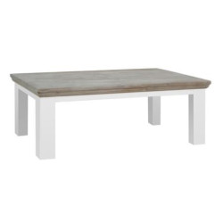 Masuta cafea din lemn masiv de rasinos cu picioare patrate, Fleur, 130cm