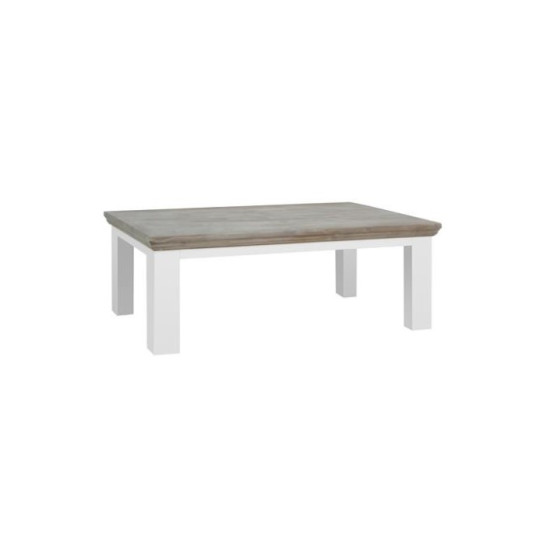 Masuta cafea din lemn masiv de rasinos cu picioare patrate, Fleur, 130cm