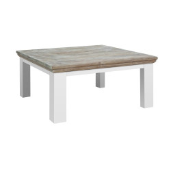 Masa cafea din lemn de rasinos cu picioare patrate, Fleur, 100 cm 