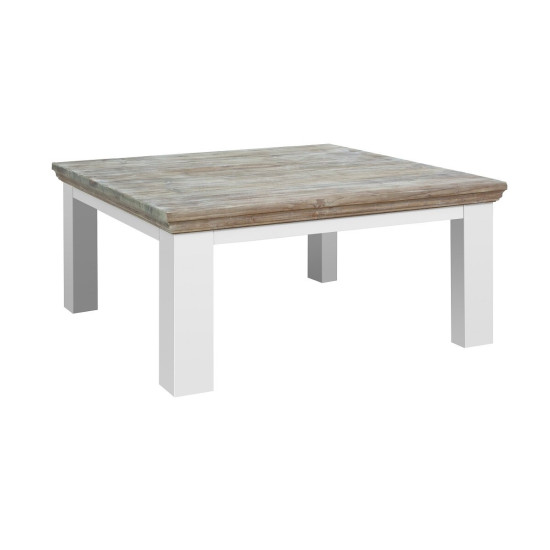 Masa cafea din lemn de rasinos cu picioare patrate, Fleur, 100 cm 