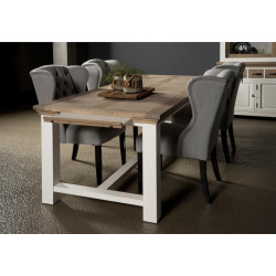 Masa dining din rasinos cu blat de stejar, Parma