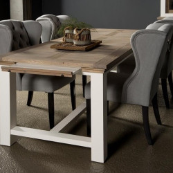 Masa dining din rasinos cu blat de stejar, Parma, 240 cm