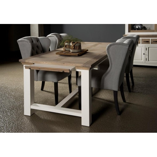 Masa dining din rasinos cu blat de stejar, Parma, 240 cm