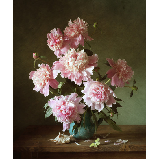 Tablou Bujori in vaza