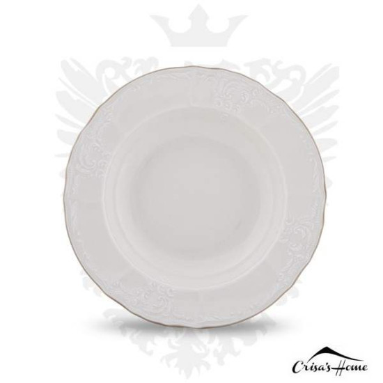 Serviciu Masa Berlin Ivoire 25 piese Matt Gold