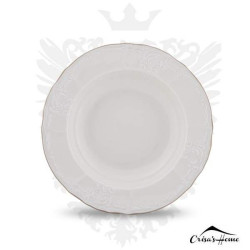 Set Farfurii Berlin Ivoire Premium 18 piese Matt Gold