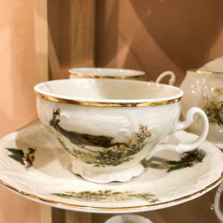 Set Ceai Berlin Ivoire Vanatoare 12 piese