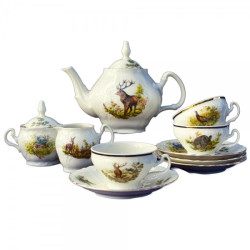 Serviciu Ceai Berlin Ivoire Vanatoare 15 piese