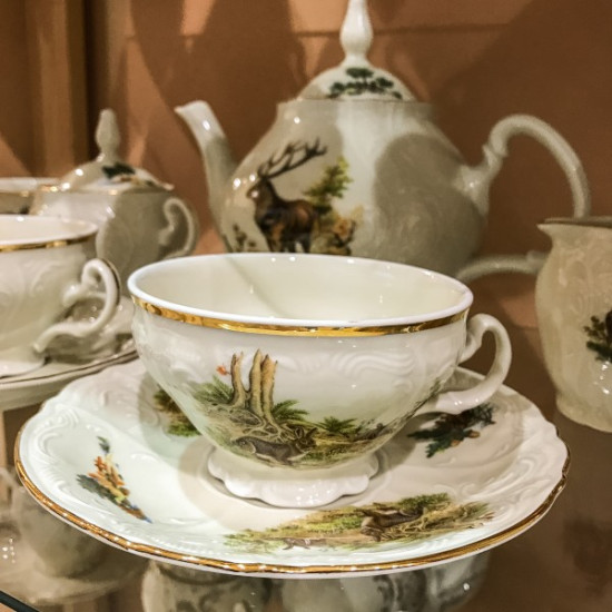 Serviciu Ceai Berlin Ivoire Vanatoare 15 piese