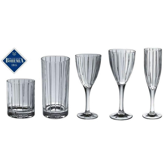 Caren set 6 pahare Flute 180 ml