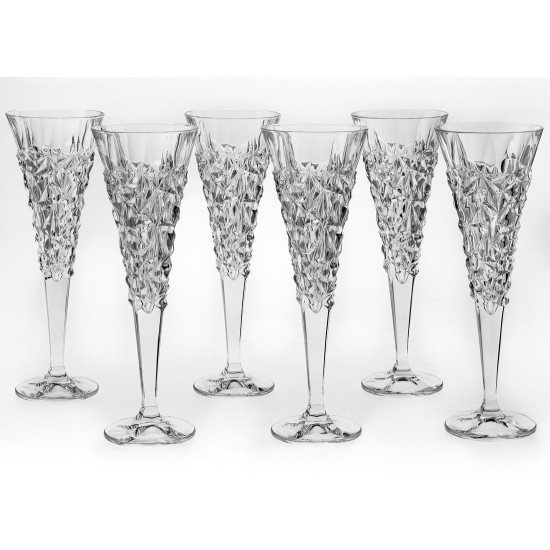 Glacier set 6 pahare Flute 200 ml