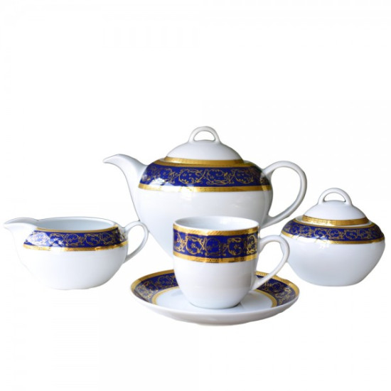 Serviciu Cafea 15 piese Capricio Albastru