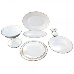 Serviciu masa 28 piese Ophelia Rand Aur