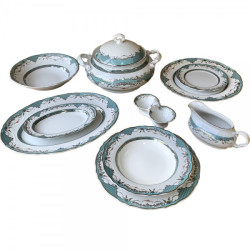 Serviciu masa 25 piese Vicomte Azzurro