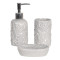 Set de baie 3 piese "Grey Leaves"